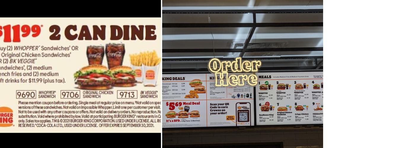 Burger King Menu