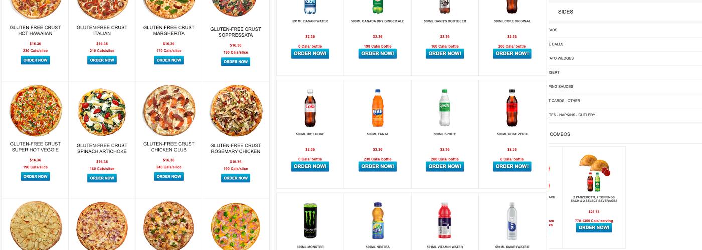 Pizzaville Menu