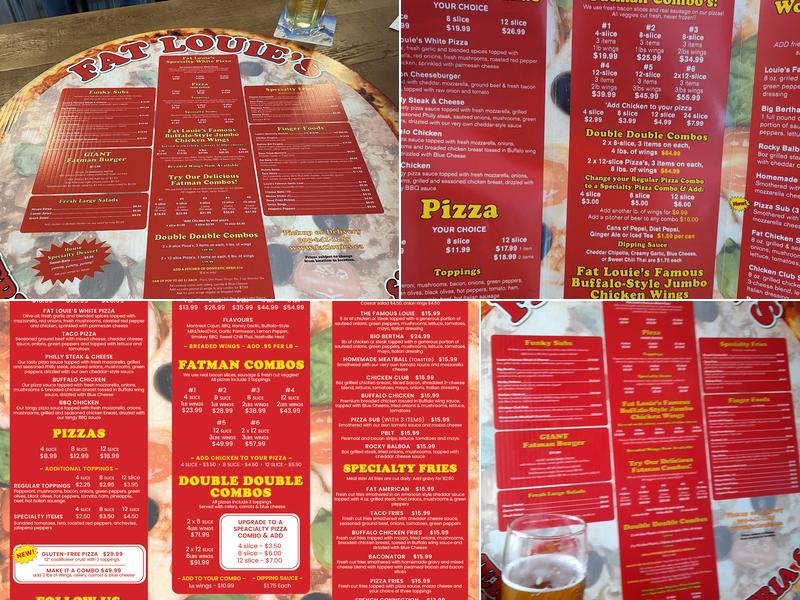 Fat Louie's Pizzeria & Bar Menu