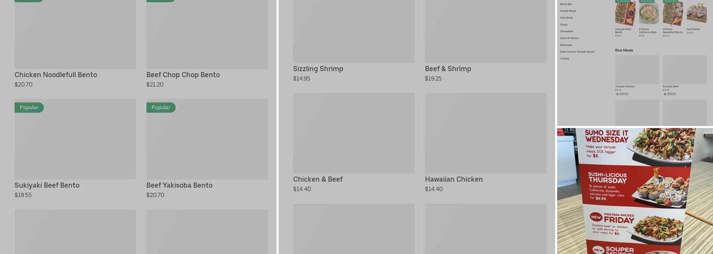 Edo Japan - Brentwood Village - Grill and Sushi Menu