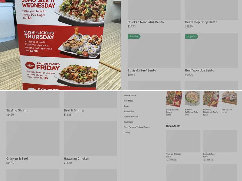 Edo Japan - Brentwood Village - Grill and Sushi Menu
