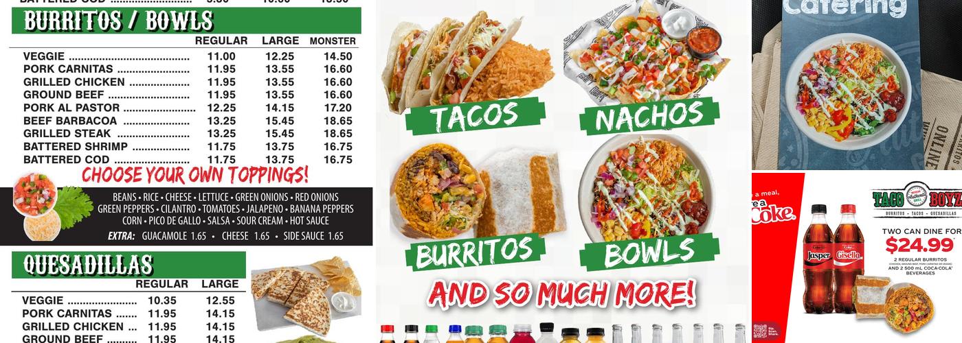 Taco Boyz Stratford Menu