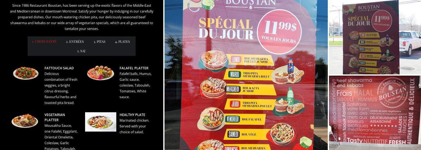 Restaurant Boustan Menu