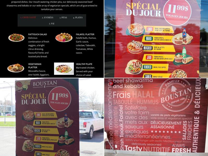 Restaurant Boustan Menu