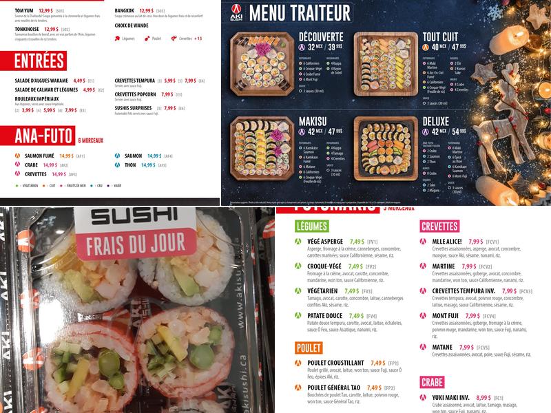 AKI Sushi / AKI Thaï Menu