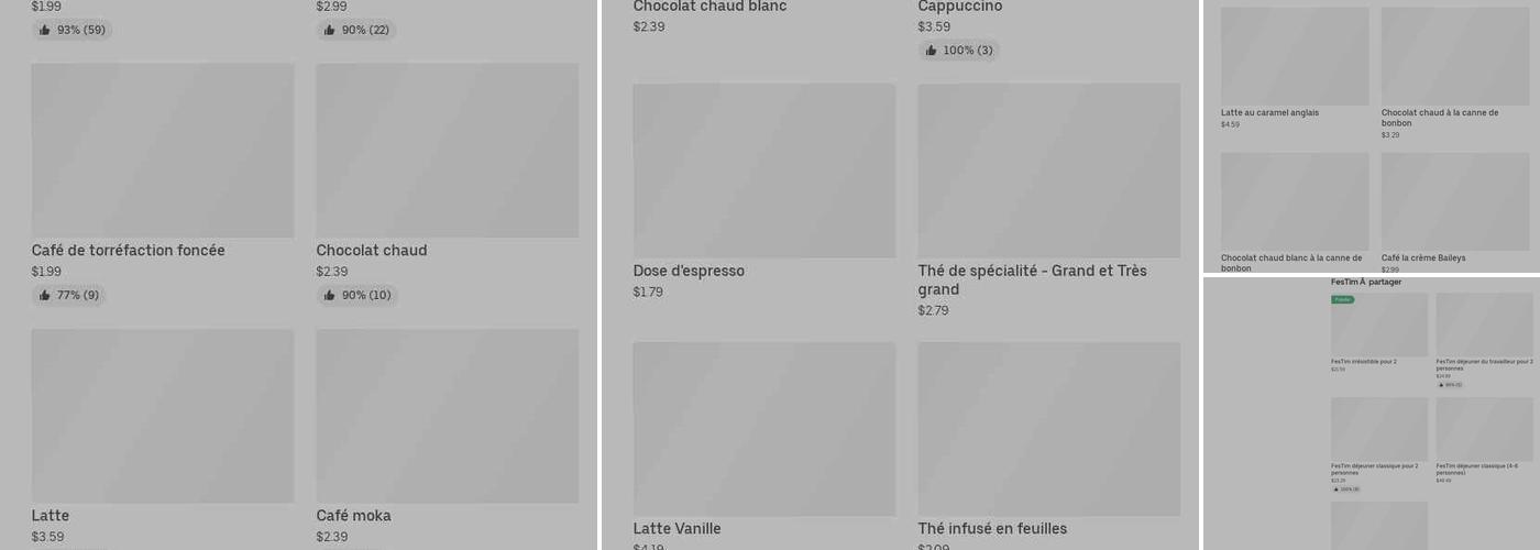 Tim Hortons Menu