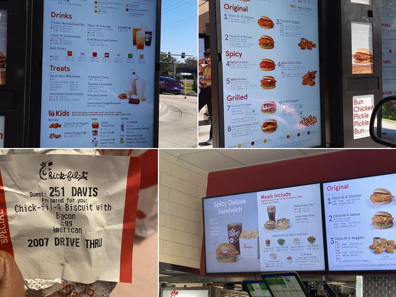 Chick-fil-A Menu