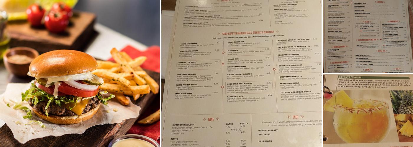 Cheddar's Scratch Kitchen Menu