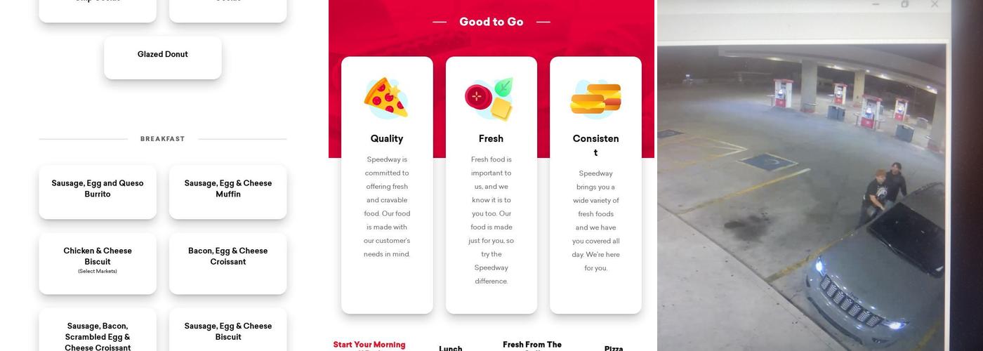 Speedway Menu