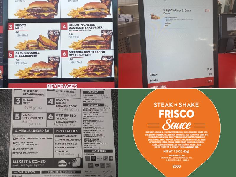 Steak 'n Shake Menu