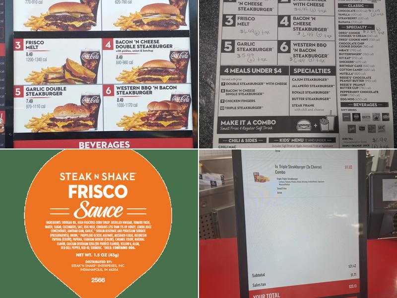 Steak 'n Shake Menu