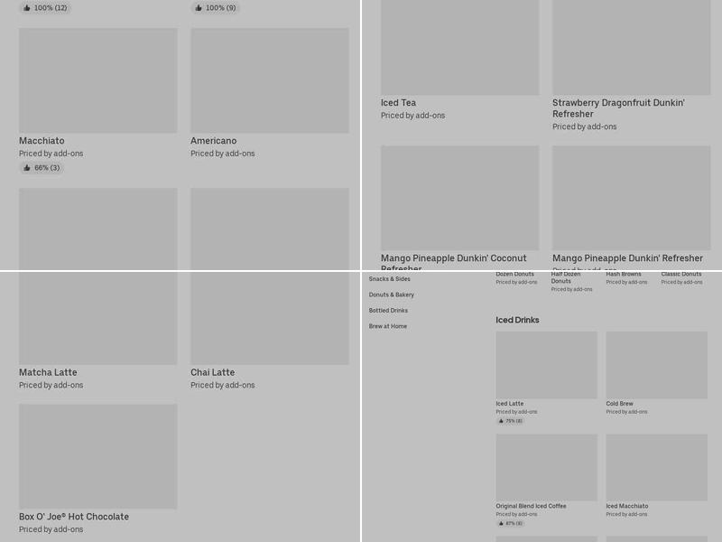 Dunkin' Menu