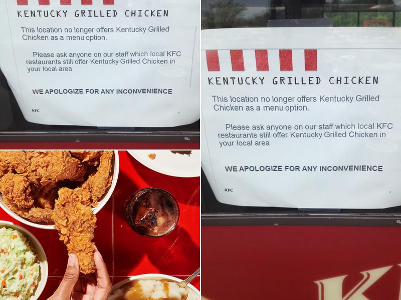 KFC Menu