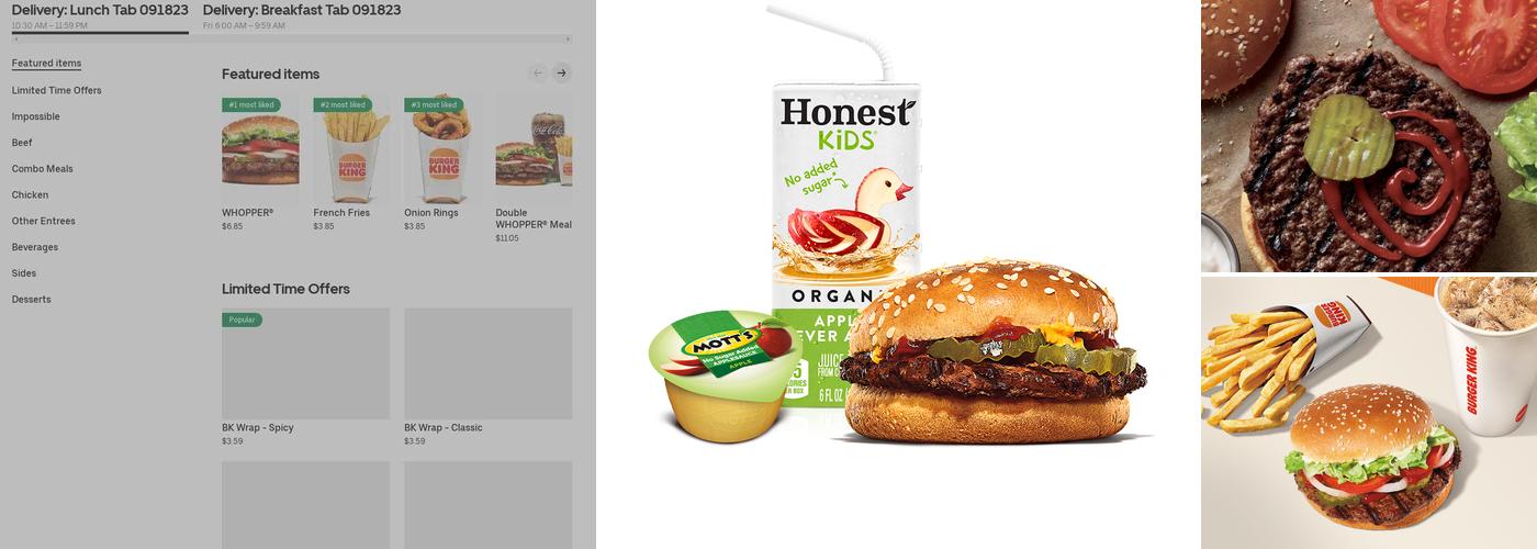Burger King Menu