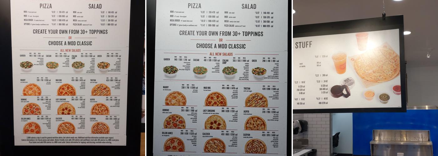 MOD Pizza Menu