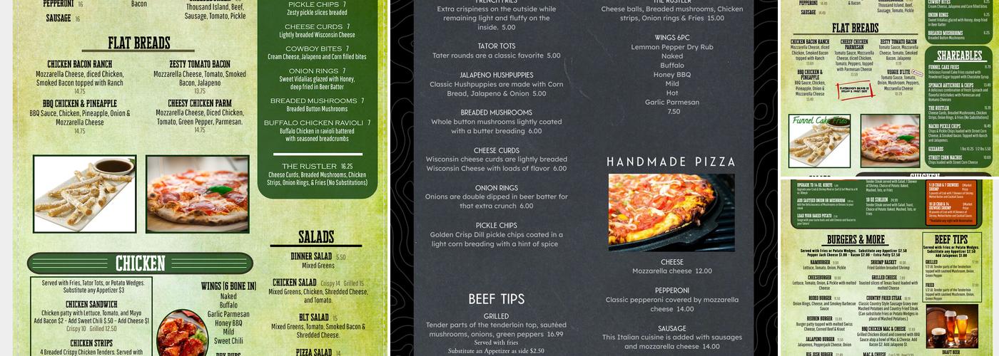 The Ammo Box Bar & Grill Menu