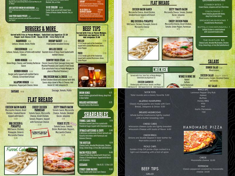 The Ammo Box Bar & Grill Menu