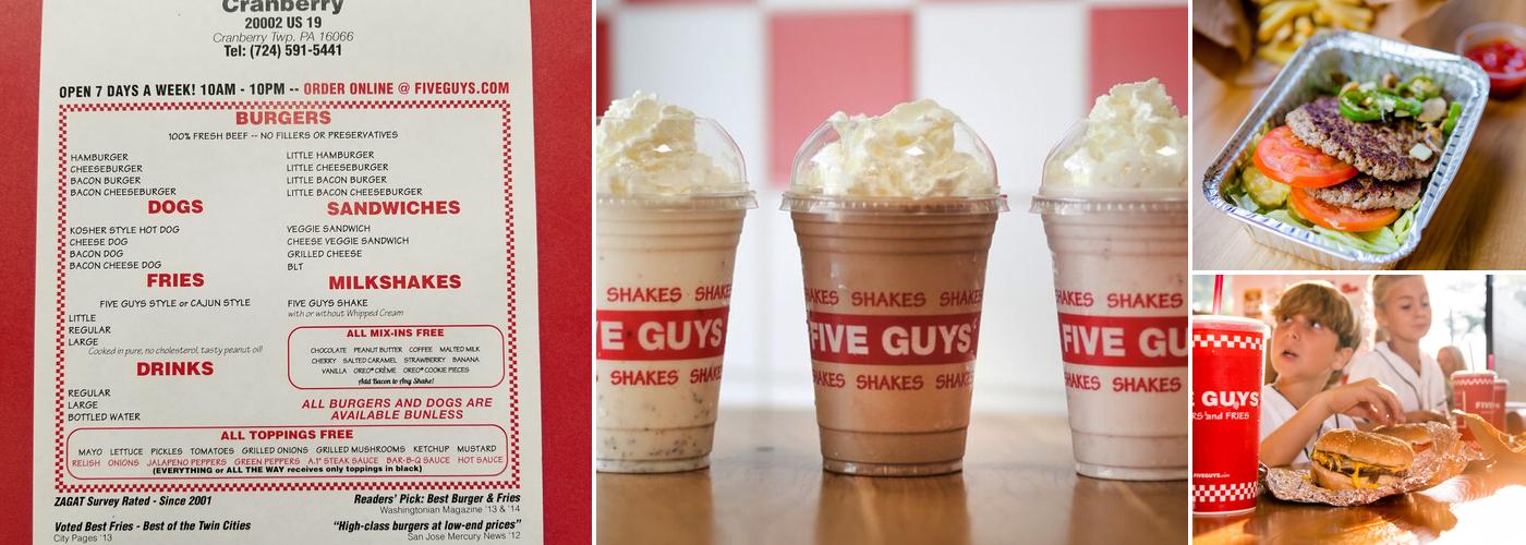 Five Guys Menu