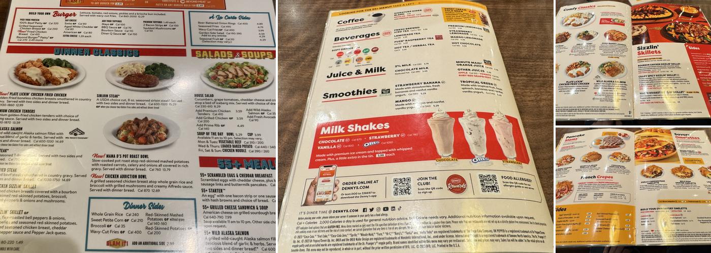 Denny's Menu
