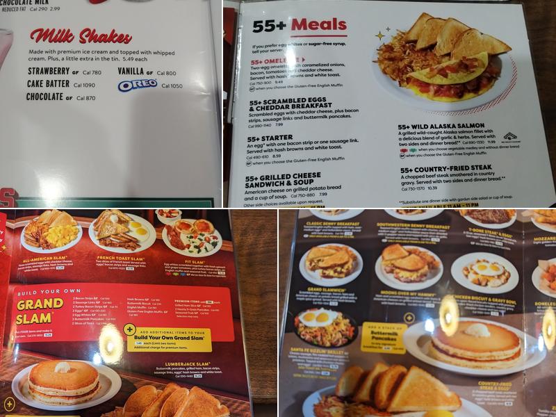 Denny's Restaurant Menu