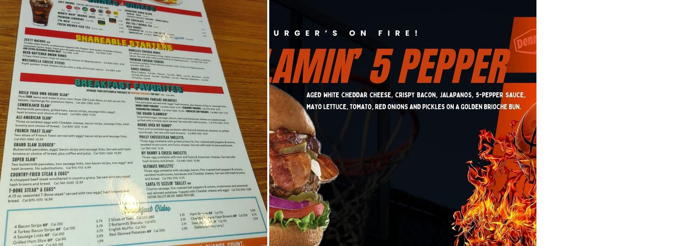 Denny's Menu