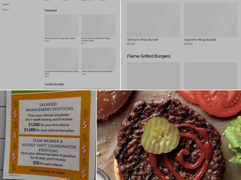 Burger King Menu