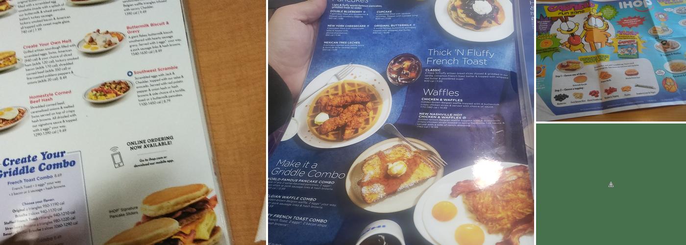 IHOP Menu