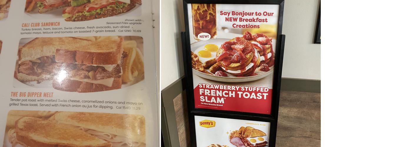 Denny's Menu