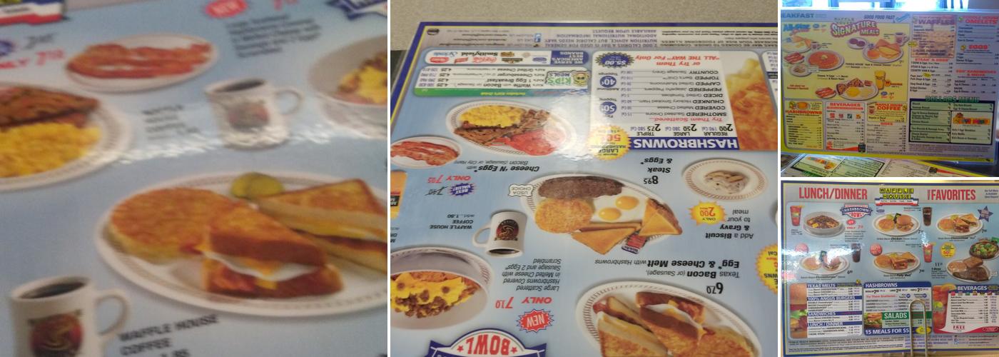 Waffle House Menu
