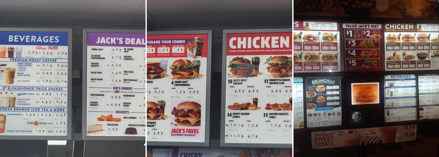 Jack in the Box Menu
