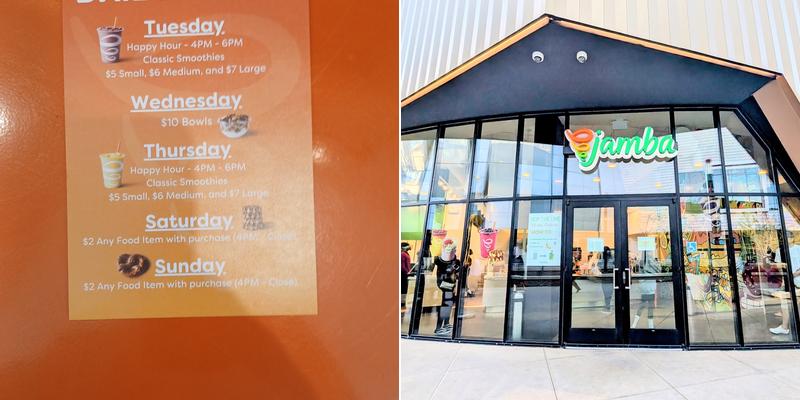 Jamba Juice Menu