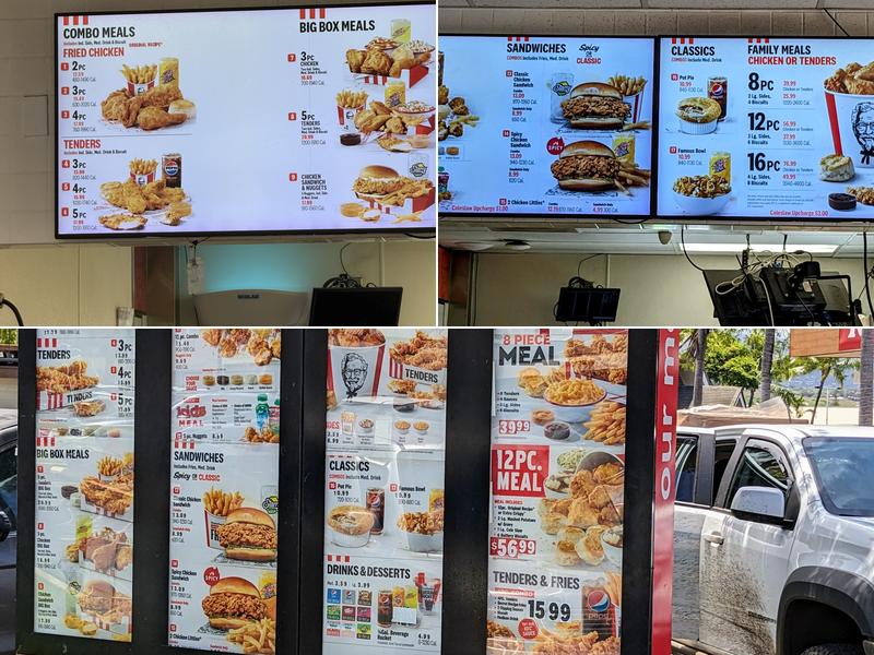 KFC Menu