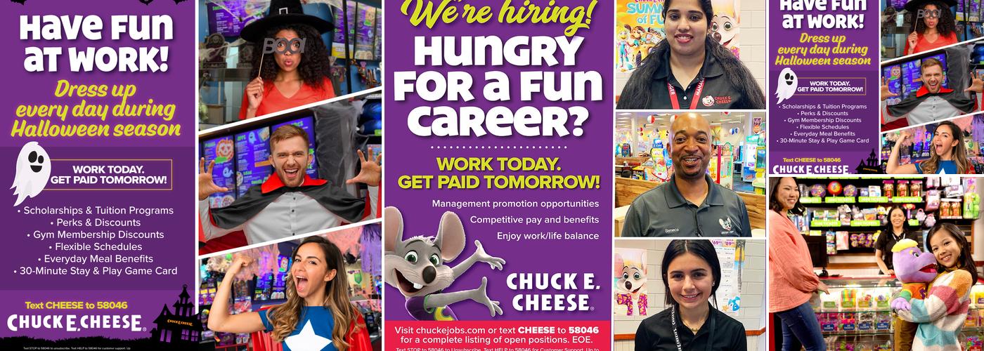 Chuck E. Cheese Menu