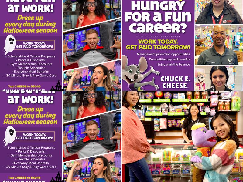 Chuck E. Cheese Menu