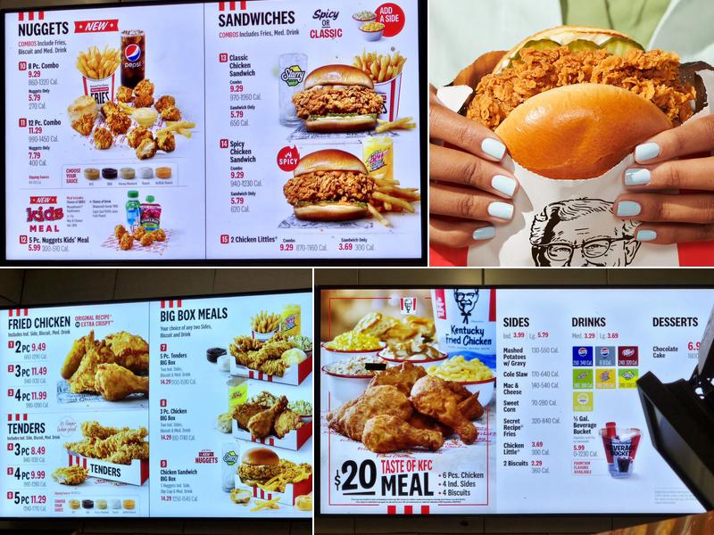KFC Menu