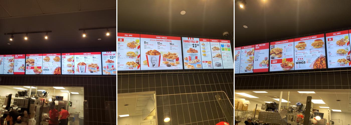 KFC Menu