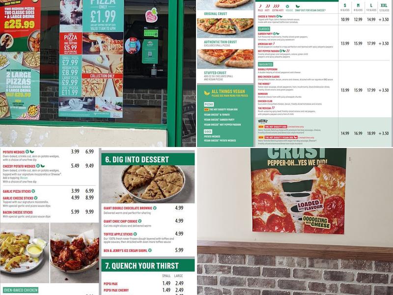 Papa Johns Pizza Menu