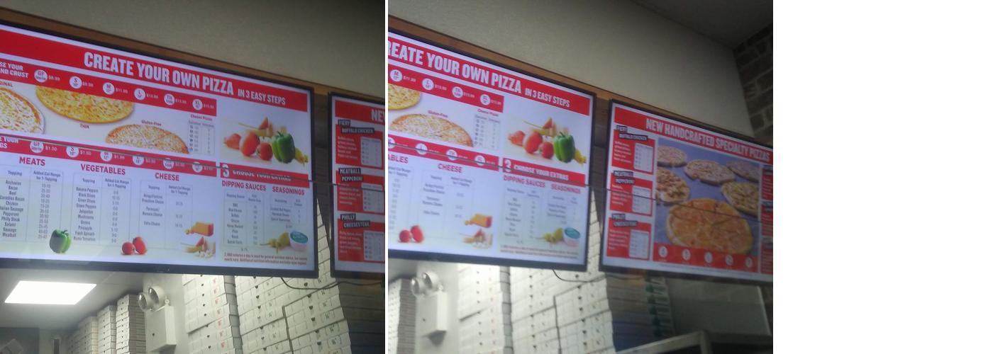 Papa Johns Pizza Menu