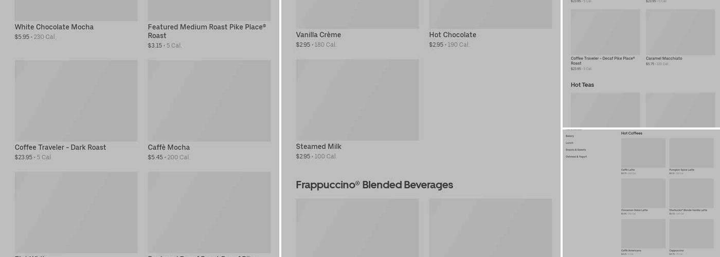 Starbucks Menu