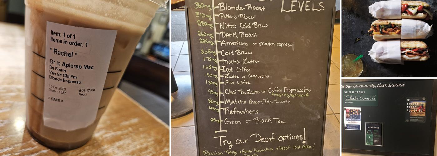 Starbucks Menu