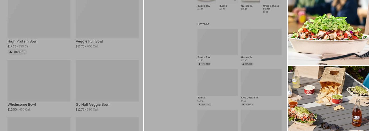 Chipotle Mexican Grill Menu