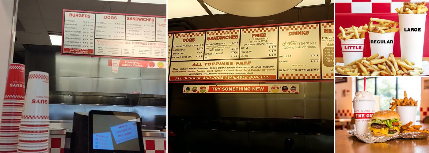 Five Guys Menu