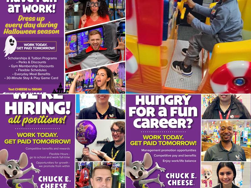 Chuck E. Cheese Menu