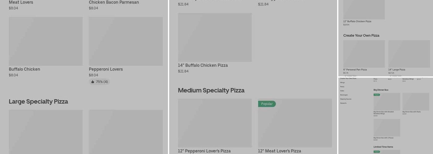 Pizza Hut Menu
