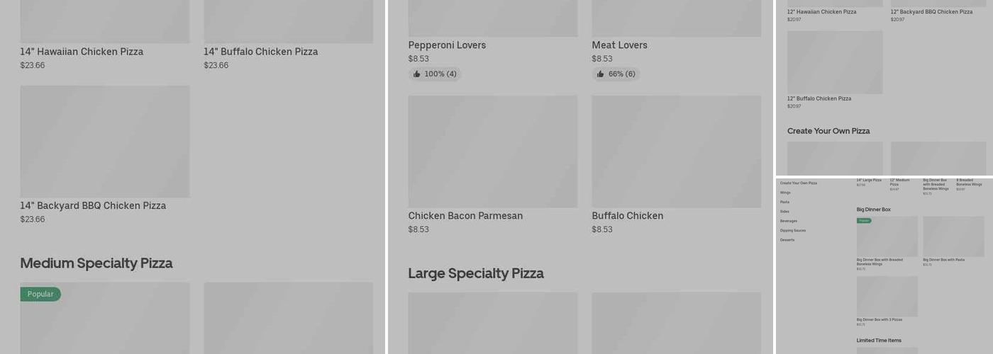 Pizza Hut Menu