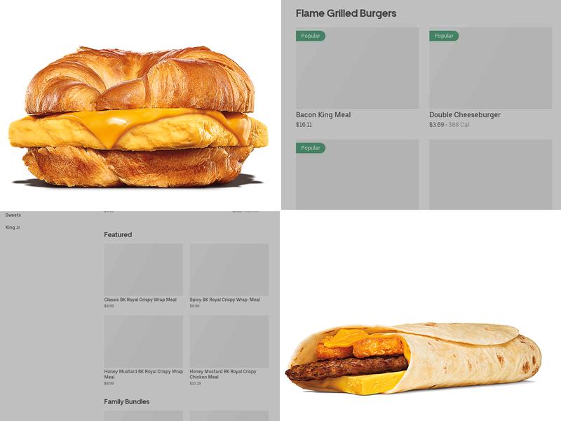 Burger King Menu