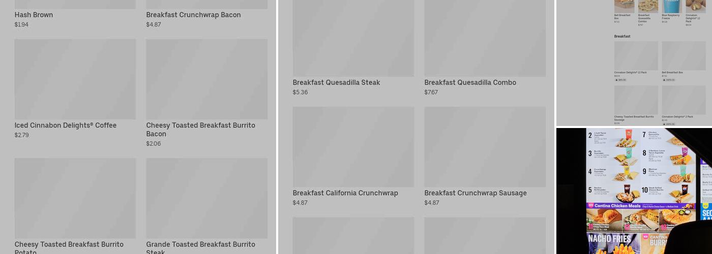 Taco Bell Menu