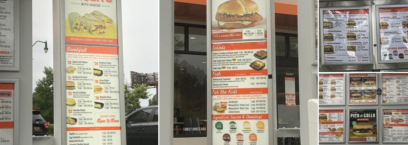 Whataburger Menu