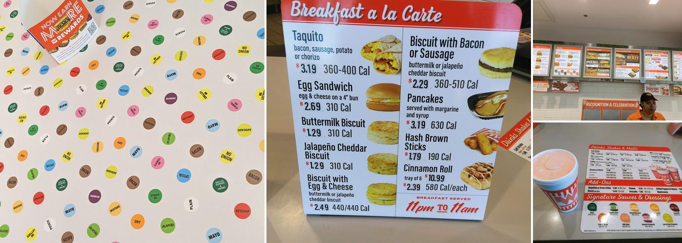 Whataburger Menu