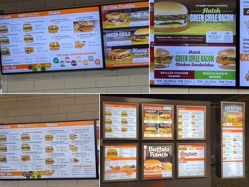 Whataburger Menu